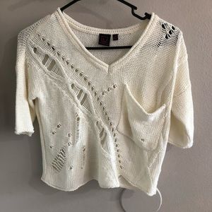 Knit crop top